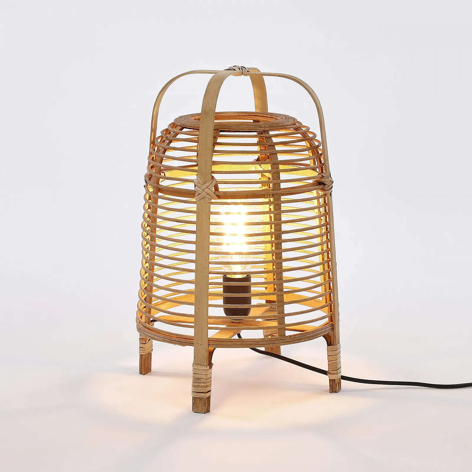 Настольная лампа Mica Decorations Page Bamboo H41 x Ø27 см Светло-коричневый, фото №4