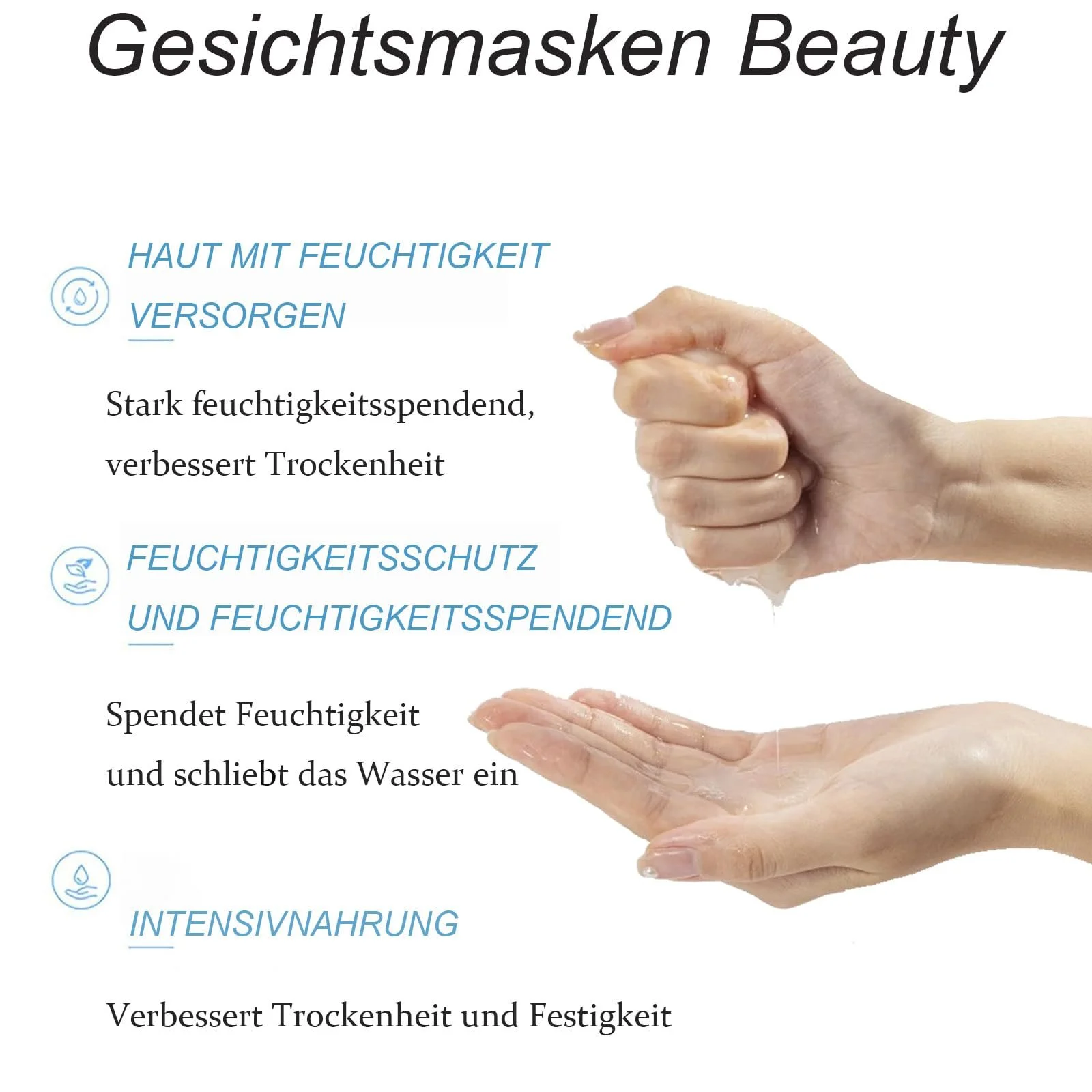 Тканевая маска Soleneva Набор 10 шт Маска для лица с гиалуроновой кислотой Увлажняющая, фото №2