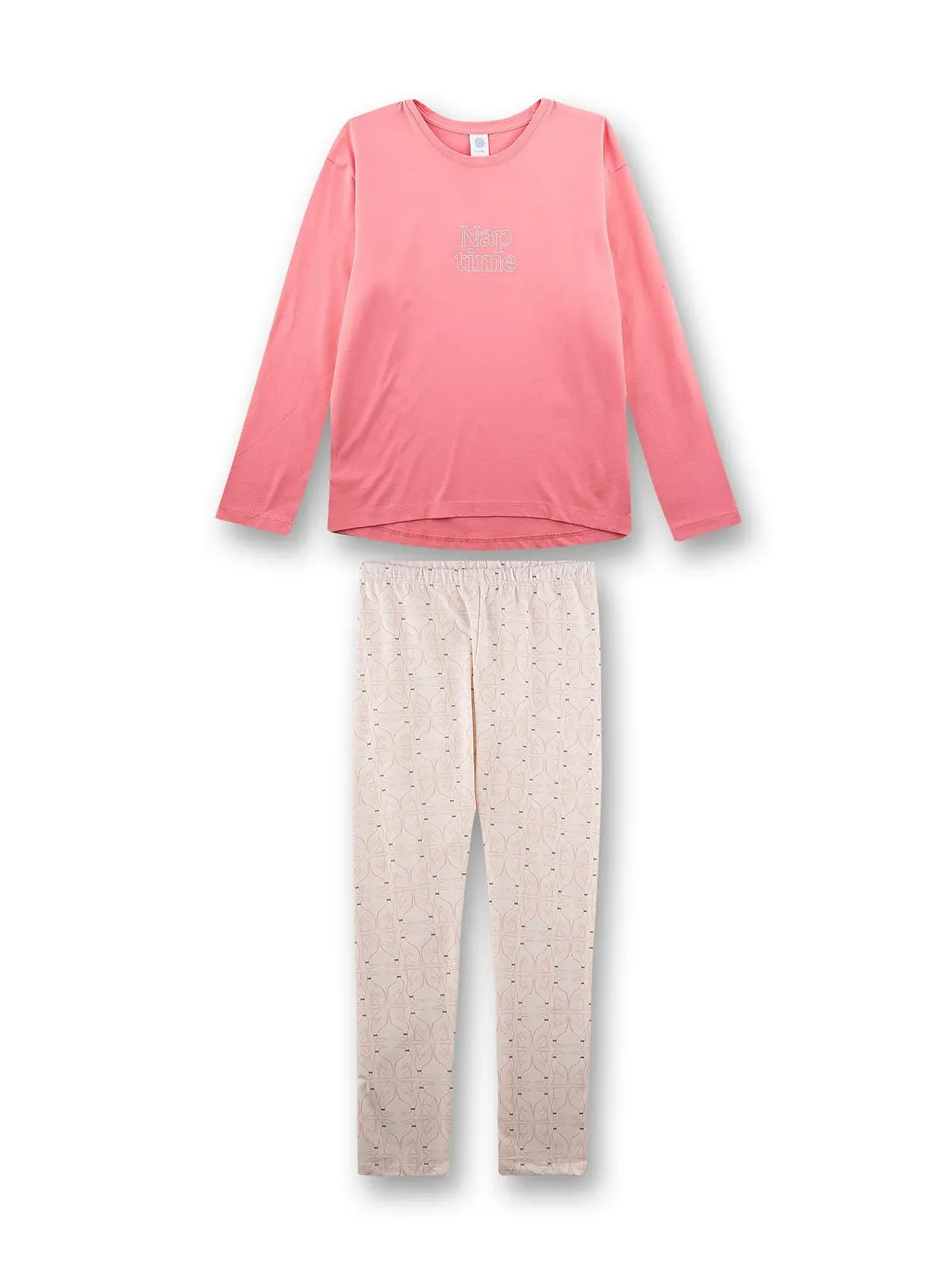 Піжама Sanetta для дівчаток довга рожева, фото №1 Піжама Sanetta для дівчаток довга рожева, фото №1