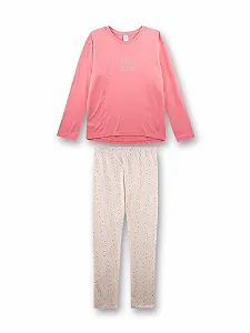 Купити Піжама Sanetta для дівчаток довга рожева - Фото 1 Піжама Sanetta для дівчаток довга рожева - Фото 1