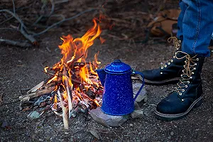 Кофейник Gsi Blue Enamel 6 чашек synthetic.ua - Фото 1