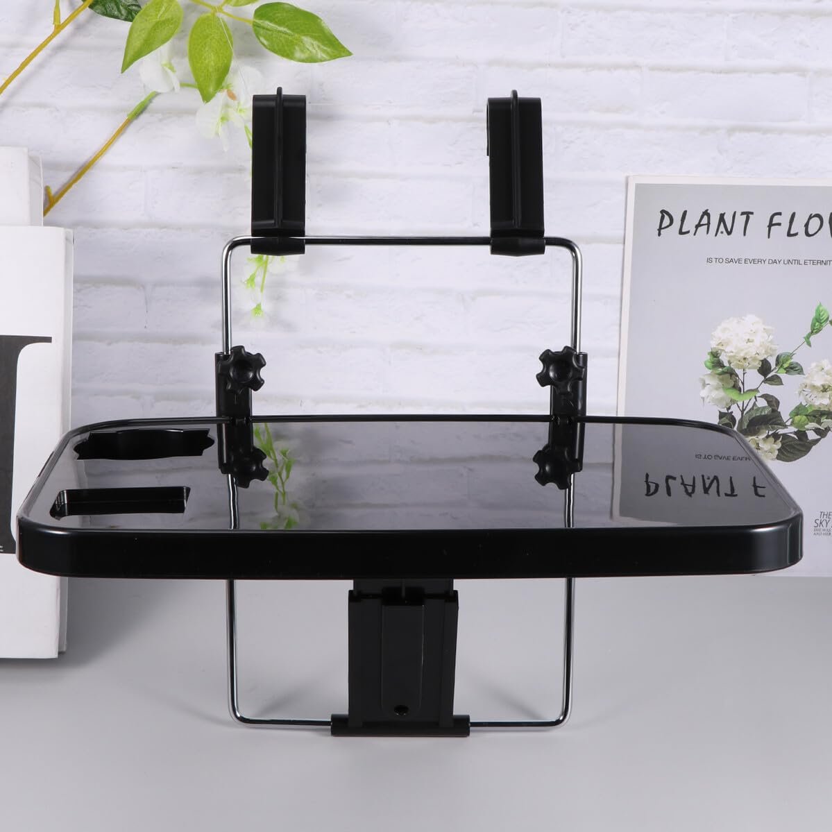 Підставка для ноутбука на кермо автомобіля LIFKOME складана з регульованим кутом нахилу, багатофункціональна, міцна, фото №9