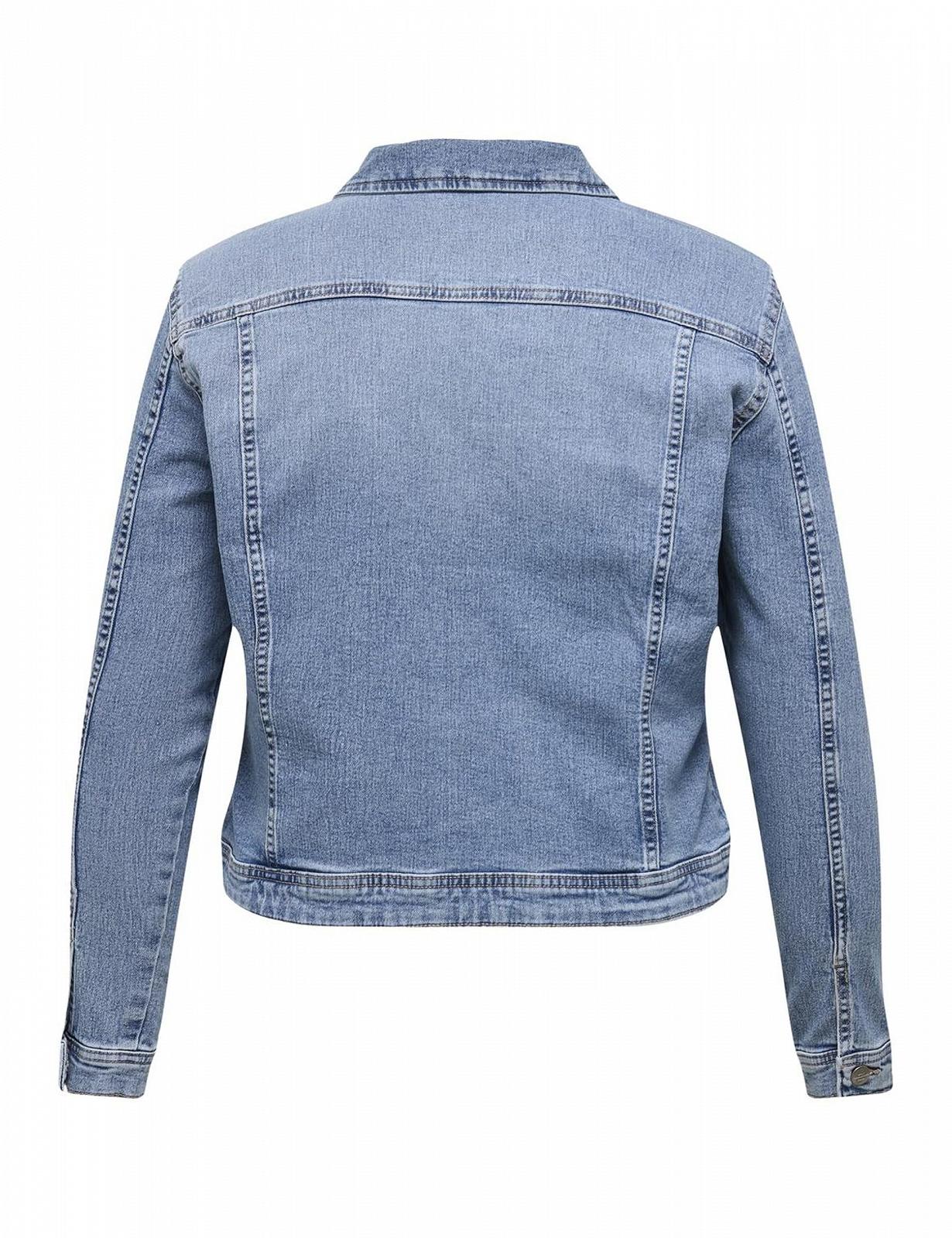 Жакет ONLY CARMAKOMA Carwespa LS Блакитний DENIM Noos, фото №2