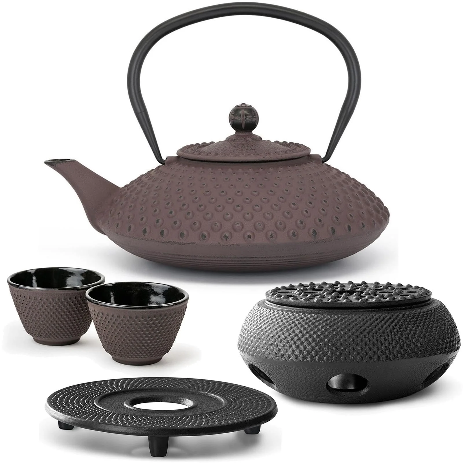 Чайник-заварник Bredemeijer Asia 1.25 літра чавунний Баклажан, фото №1