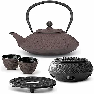 Чайник-заварник Bredemeijer Asia 1.25 літра чавунний Баклажан - Фото 1