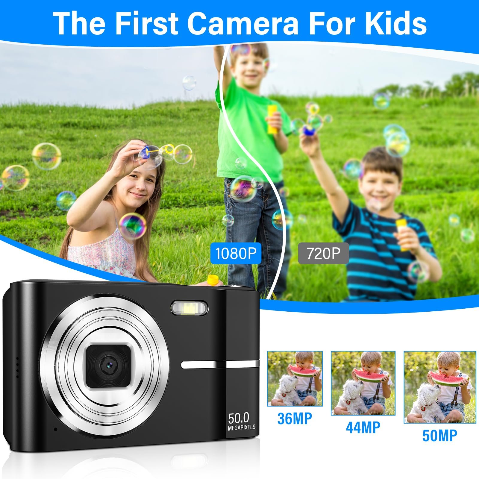Цифровой Фотоаппарат FAYIBUY 50MP 1080P FHD Автофокус 16X Увеличение Черный, фото №4
