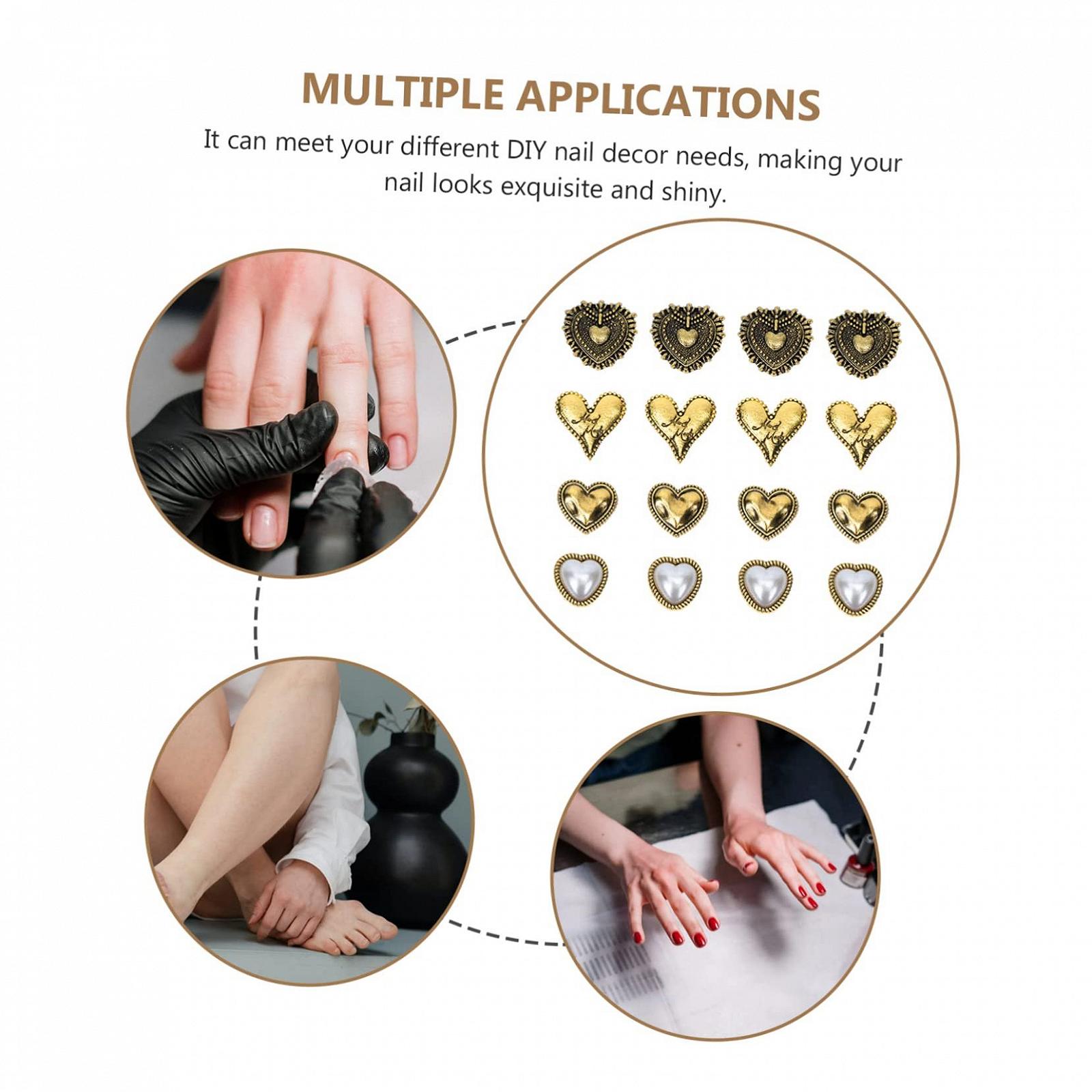 Прикраси для нігтів IMIKEYA Ретро, сплав, блискітки, фото №7