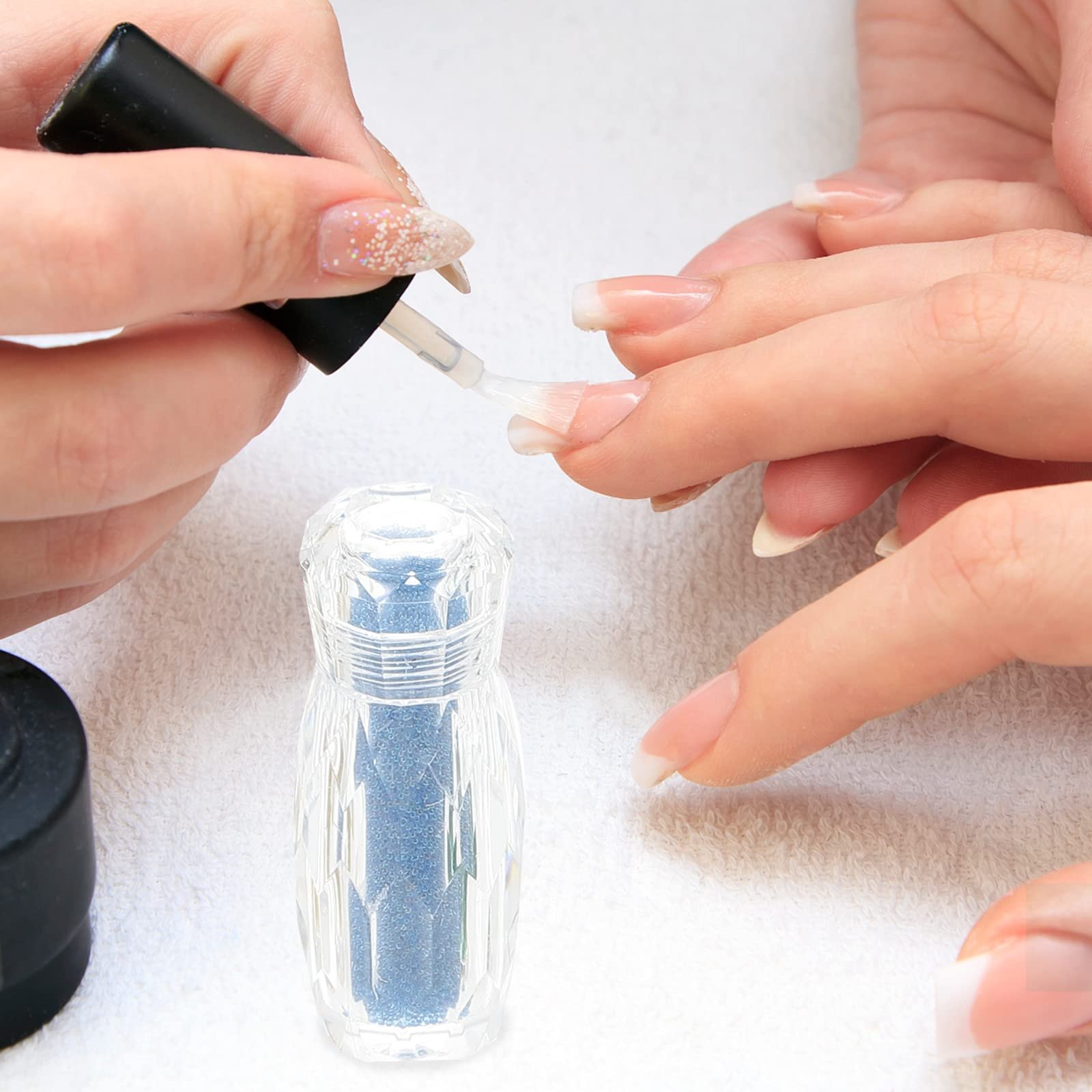 Микробисер для декора ногтей 10 бутылочек, стеклянный икорный бисер, фото №7