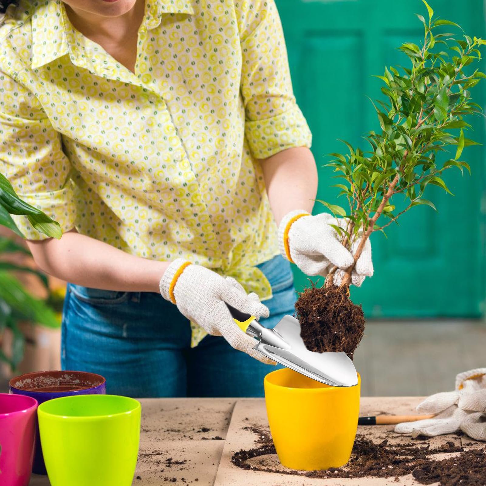 Лопатка Gardena для цветов, посадка, пересадка, пропалка, перемещение и выравнивание грунта, нержавеющая сталь, 30 x 7,5 см, фото №6