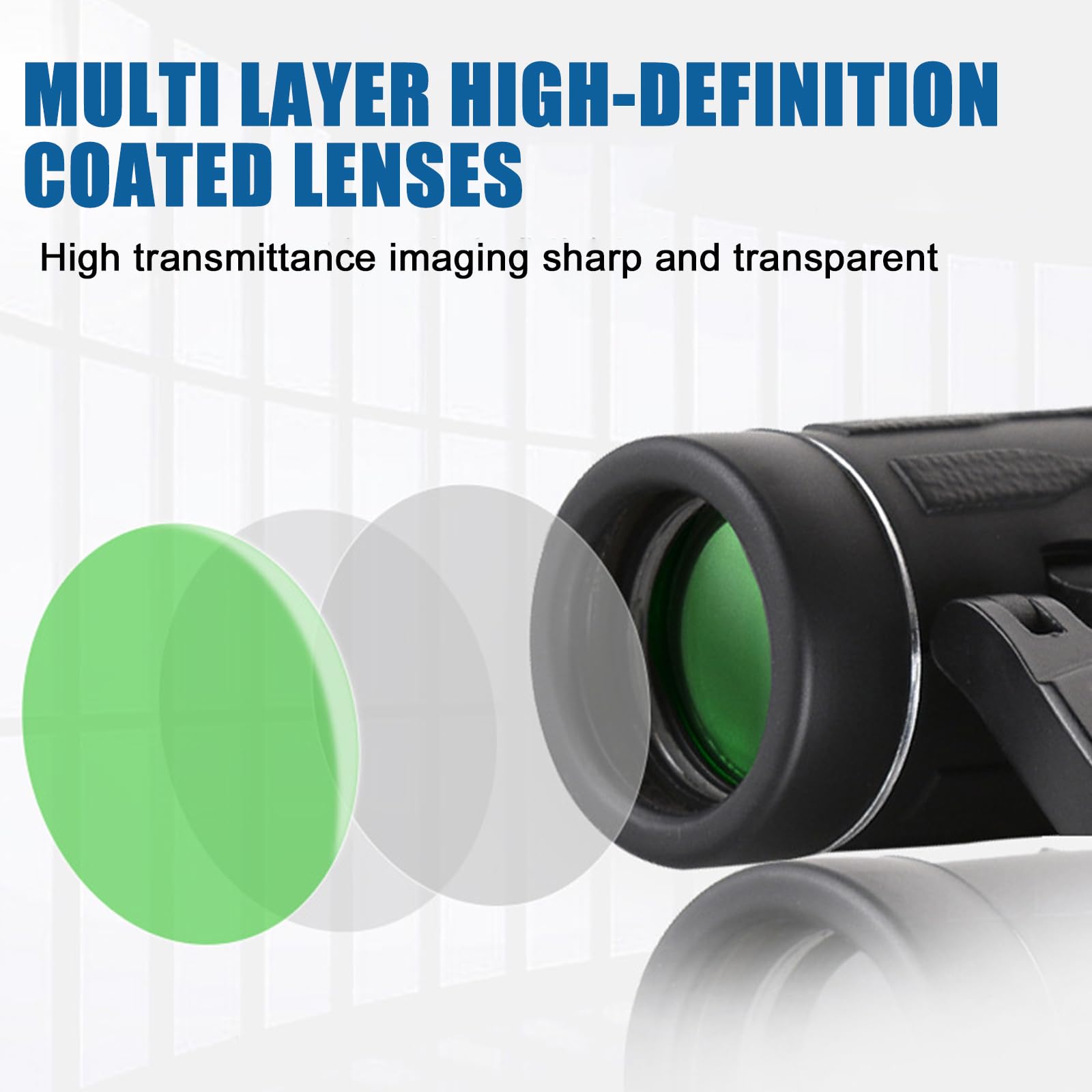 Бінокль 10x22 Compact Waterproof Foldable Carry Bag, фото №5