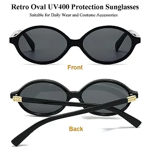 Вінтажні окуляри Овальна оправа для чоловіків та жінок boluoboluomi synthetic.ua - Фото 1