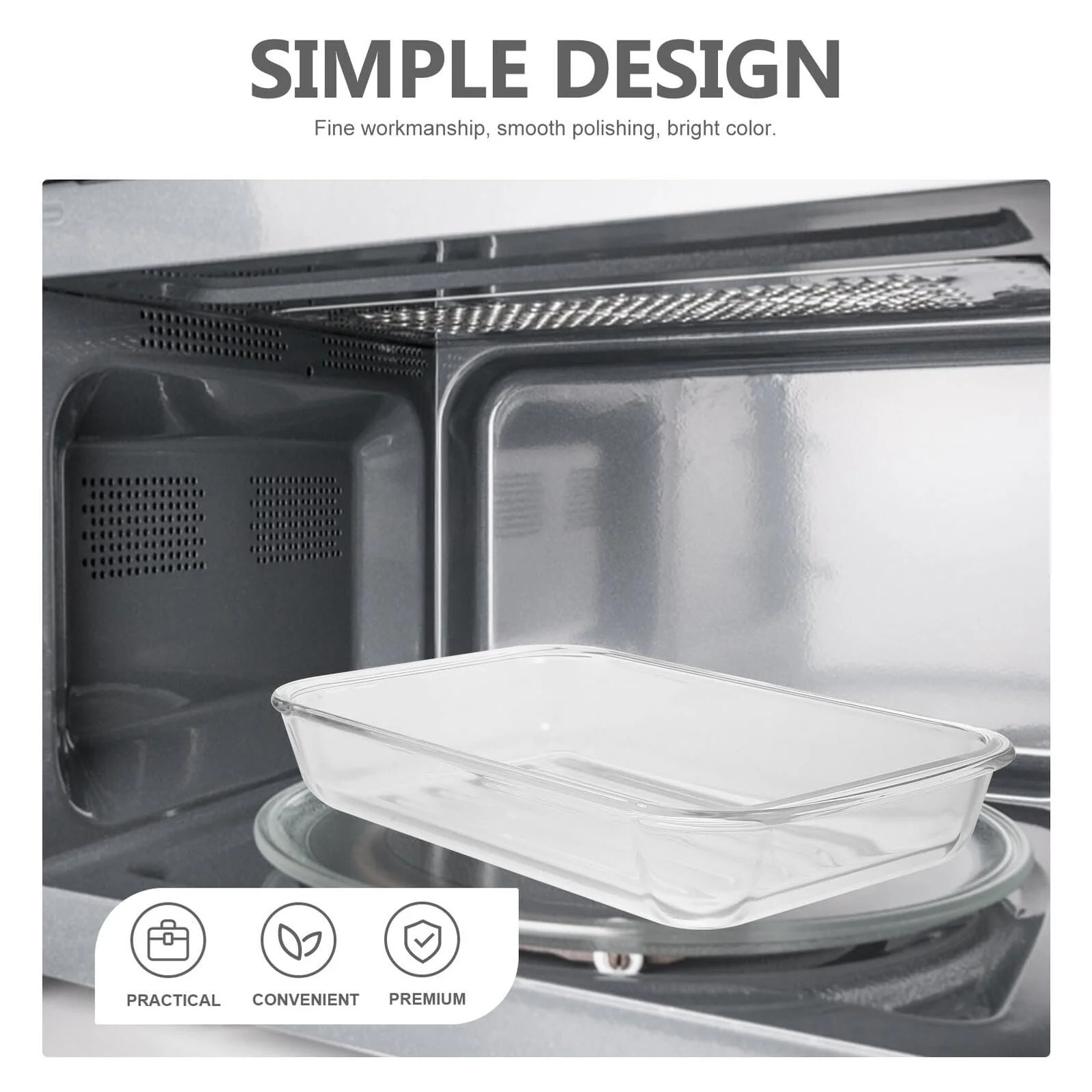 Форма для запекания TOYANDONA прямоугольная из закаленного стекла большая жаропрочная, фото №8