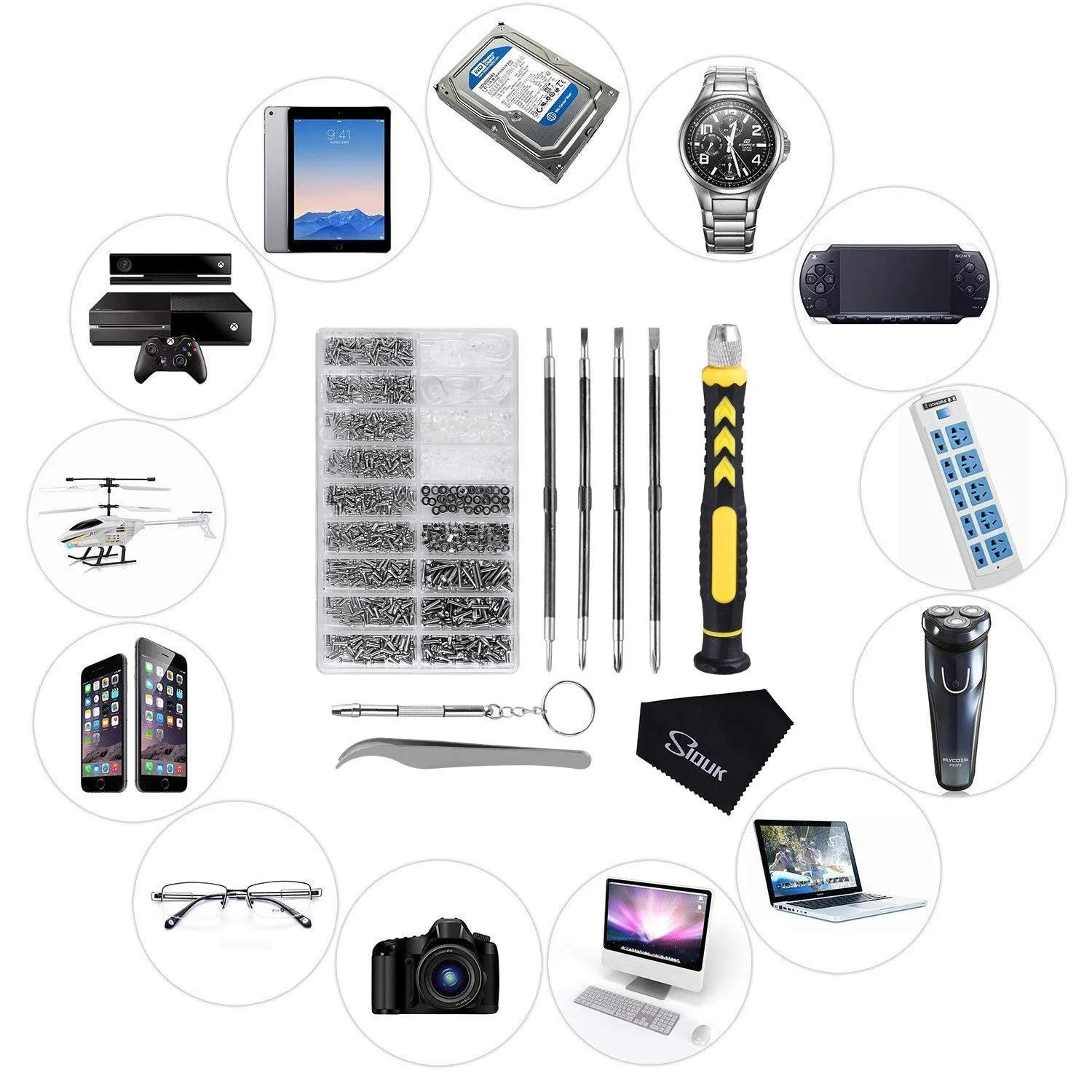 Набор отверток Siquk 8-в-1 магнитная, фото №7