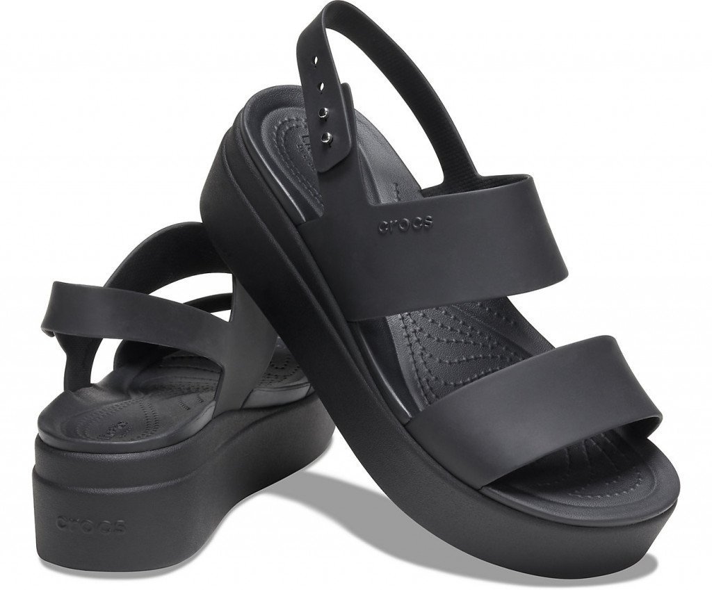 Сандалии CROCS BROOKLYN LOW WEDGE W 206453-060 Черный 37, фото №3