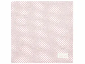 Скатертина GreenGate Dotty 150 x 150 см Бавовняна Світло-рожева - Фото 1