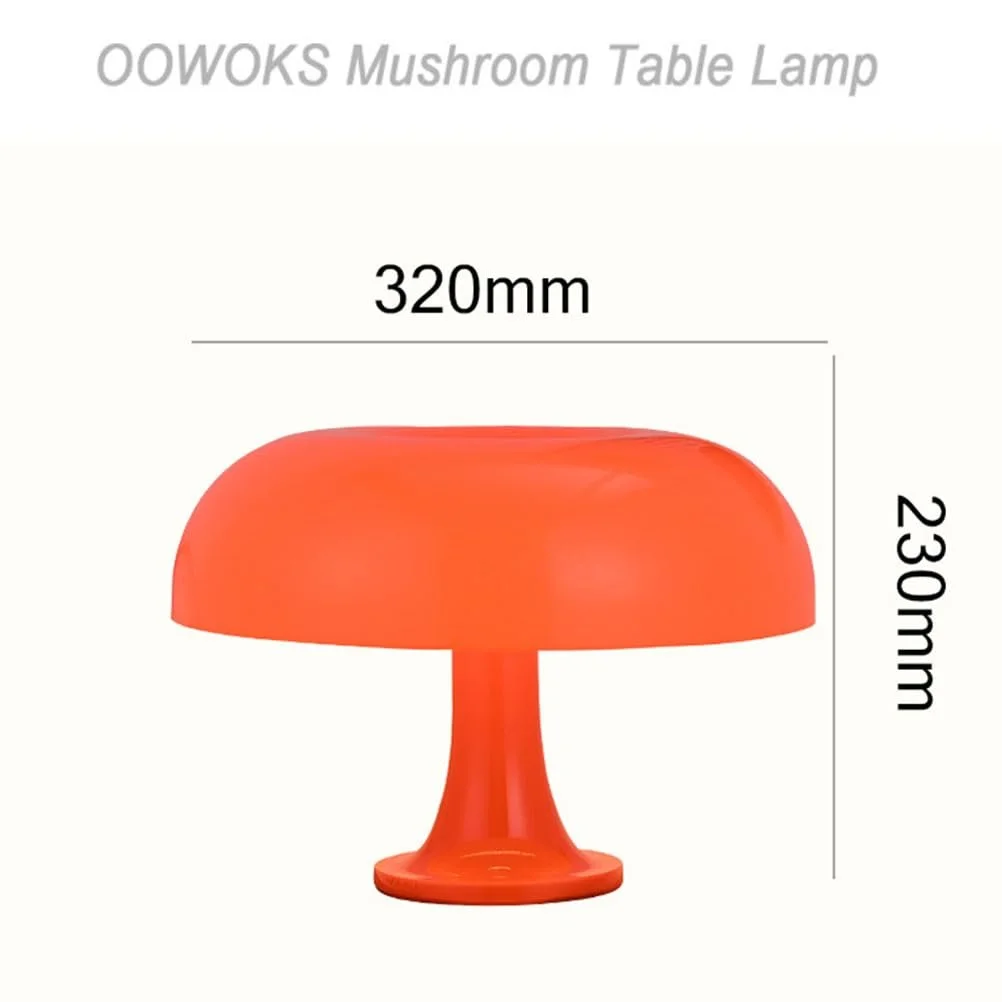Настільна лампа Mushroom LED Помаранчева 32 x 23 см., фото №4