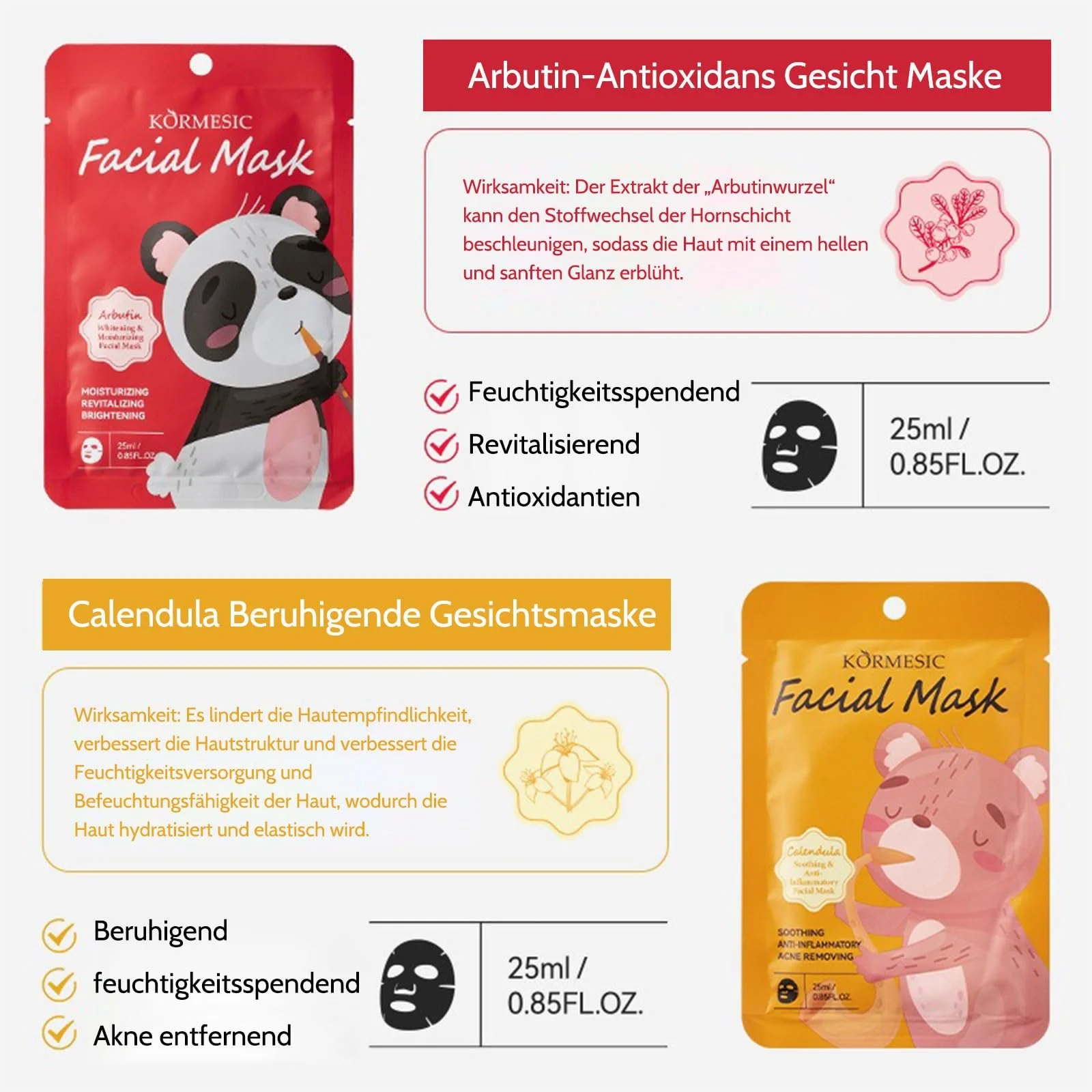 Тканинна Маска Shefave Відновлююча, Рослинна Заспокійлива Маска, фото №5