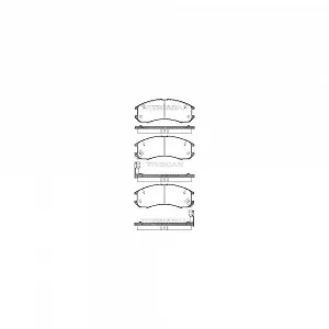 Комплект тормозных колодок, дисковый тормоз TRISCAN 8110 50881 для MAZDA передняя ось - Фото 1