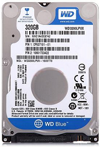 Внутрішній жорсткий диск Western Digital blue 320ГБ 5400 обертів в хвилину 8МБ 2.5" SATA III WD3200LPVX - Фото 1