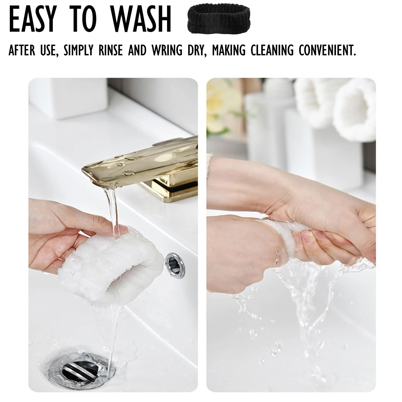 Повязка на голову эластичная, фото №6