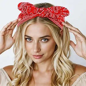 Пов'язка на голову з бантом JIEAYO synthetic.ua - Фото 1