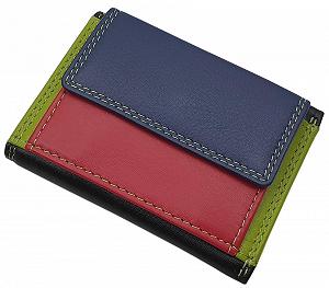 Гаманець Myledershop Жіночий Шкіряний Наппа RFID & NFC Захист Різнокольоровий - Фото 1