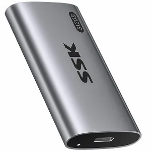 Внешний SSD SSK 512 ГБ USB 3.2 Gen2 USB C&A Черный - Фото 1