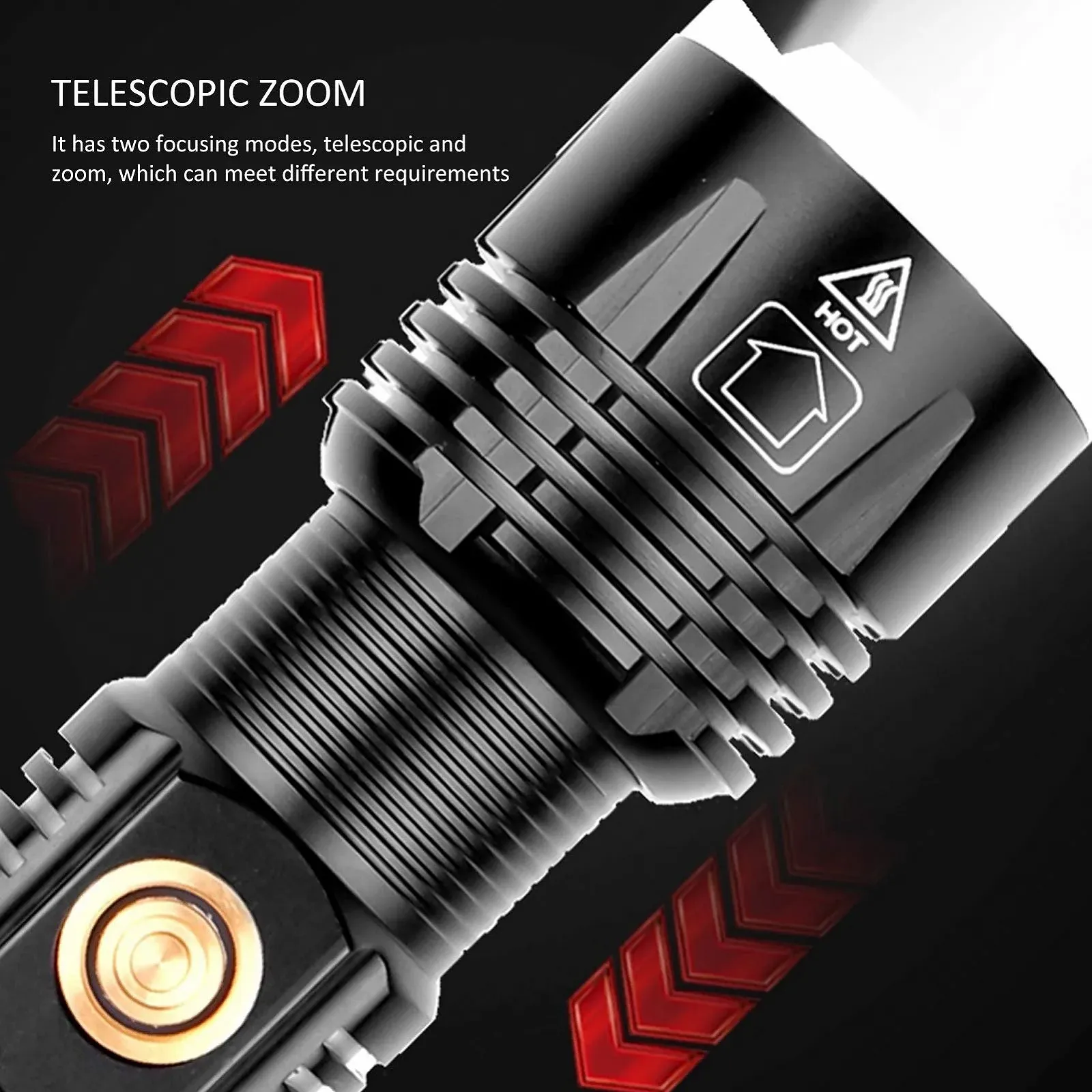 Фонарь plplaaoo XHP90 Type C Перезаряжаемый Диммируемый Многофункциональный Ручной фонарь для активного отдыха, фото №4 Фонарь plplaaoo XHP90 Type C Перезаряжаемый Диммируемый Многофункциональный Ручной фонарь для активного отдыха, фото №4