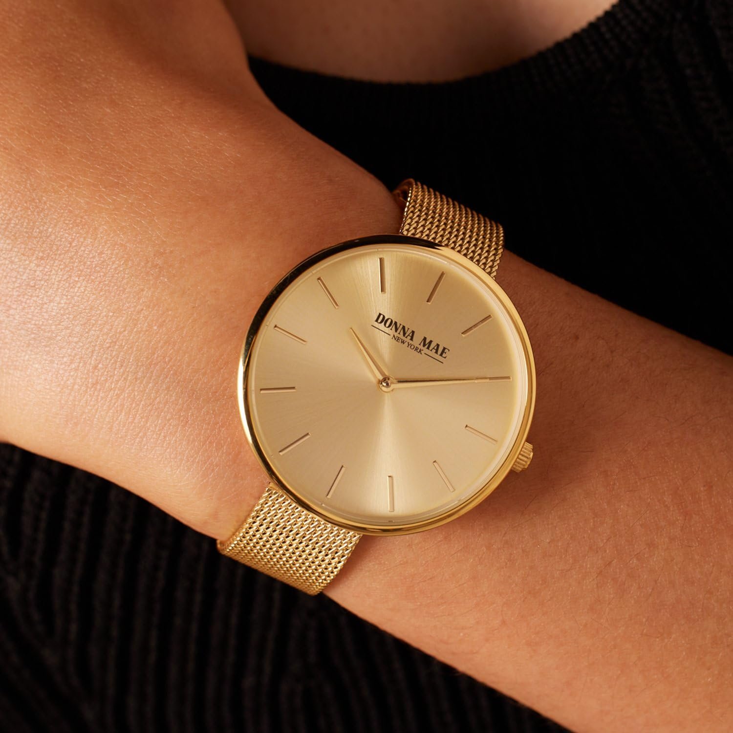 Женские часы Lucardi Donna Mae Золотой цвет, сетчатый браслет, 38 мм, фото №3 Женские часы Lucardi Donna Mae Золотой цвет, сетчатый браслет, 38 мм, фото №3