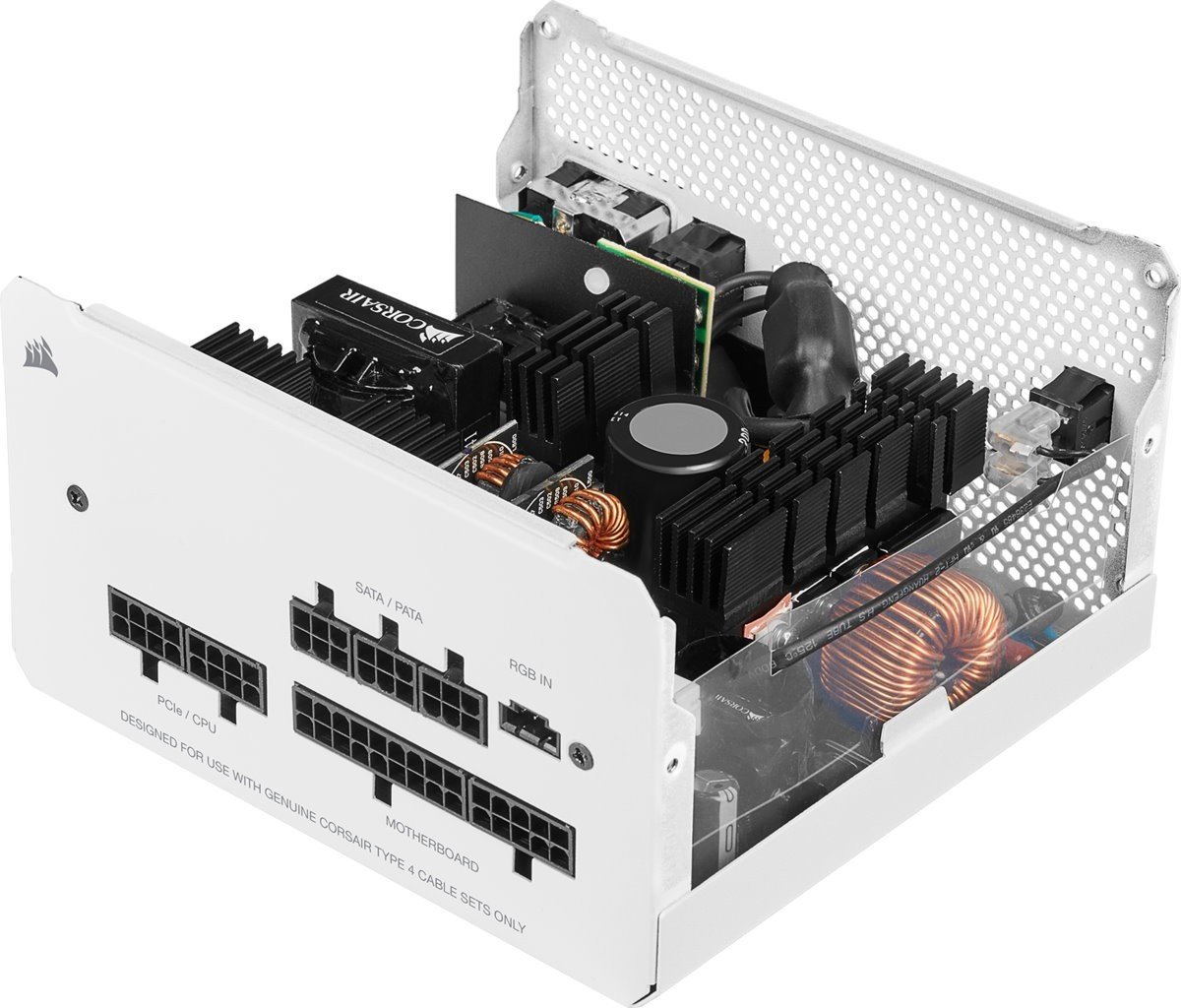 Блок питания CORSAIR CX550F RGB 80 PLUS Bronze White , фото №9
