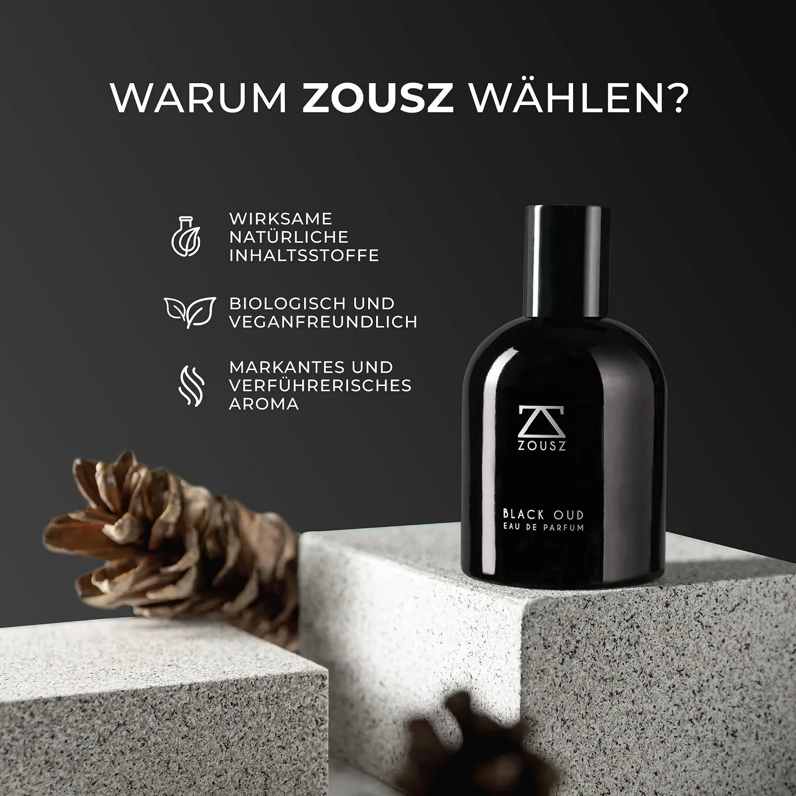 Парфуми ZOUSZ Black Oud Eau De Parfum для чоловіків, фото №4