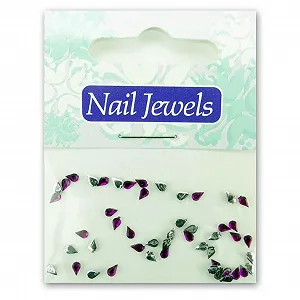 Стрази для нігтів Акрилові краплі Фіолетовий / Рожевий - Фото 1