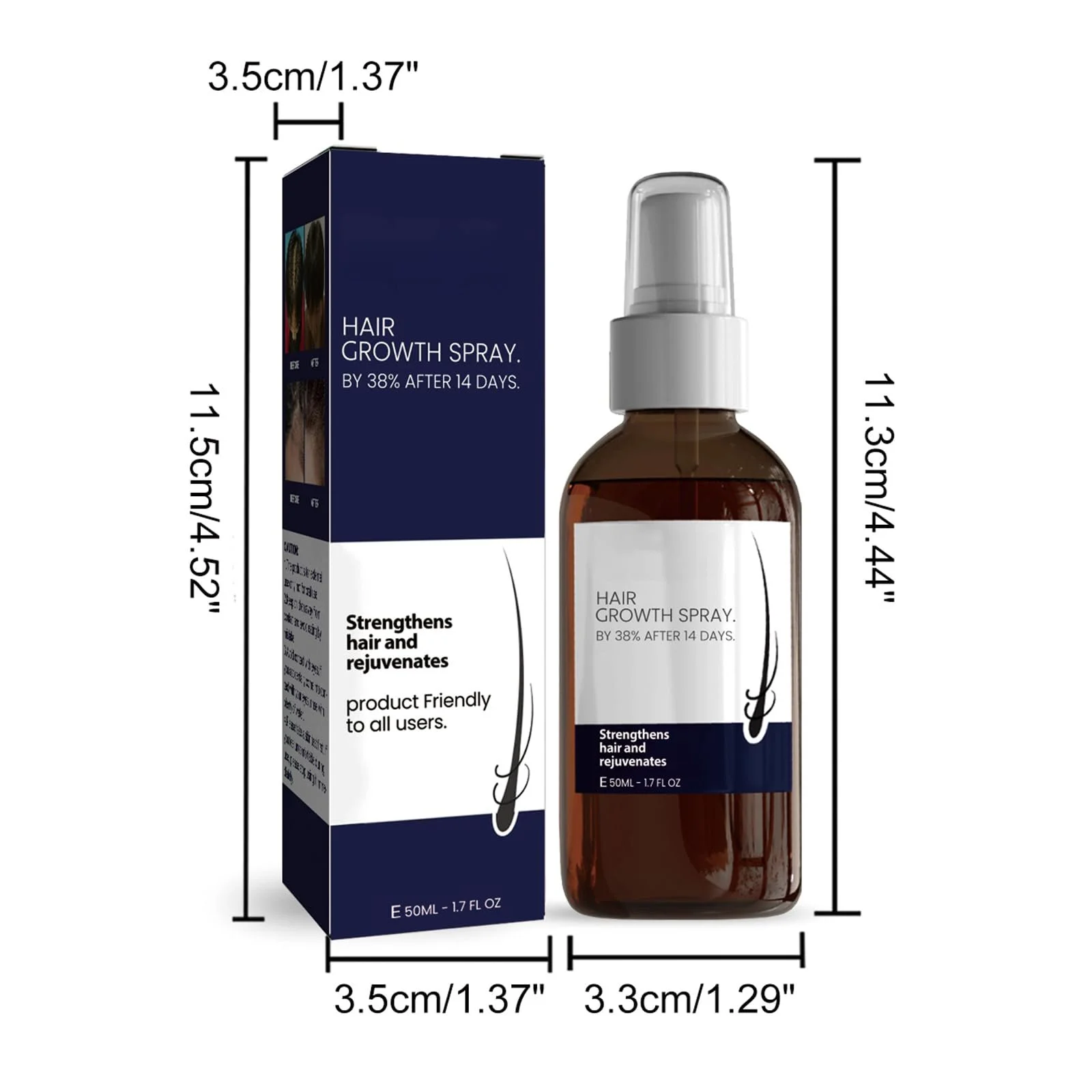 Спрей для росту волосся, сироватка для росту волосся для прискорення росту волосся, фото №7