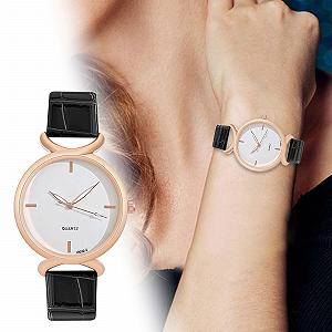 Женские часы Generisch Модные Женские часы Красивые Компактные Женские часы Повседневные Простые Элегантные Женские часы Кожаный Ремешок Аналоговый Кварц synthetic.ua - Фото 1