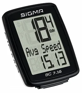 Велокомп'ютер Sigma Sport BC 7.16 Black One Size synthetic.ua - Фото 1