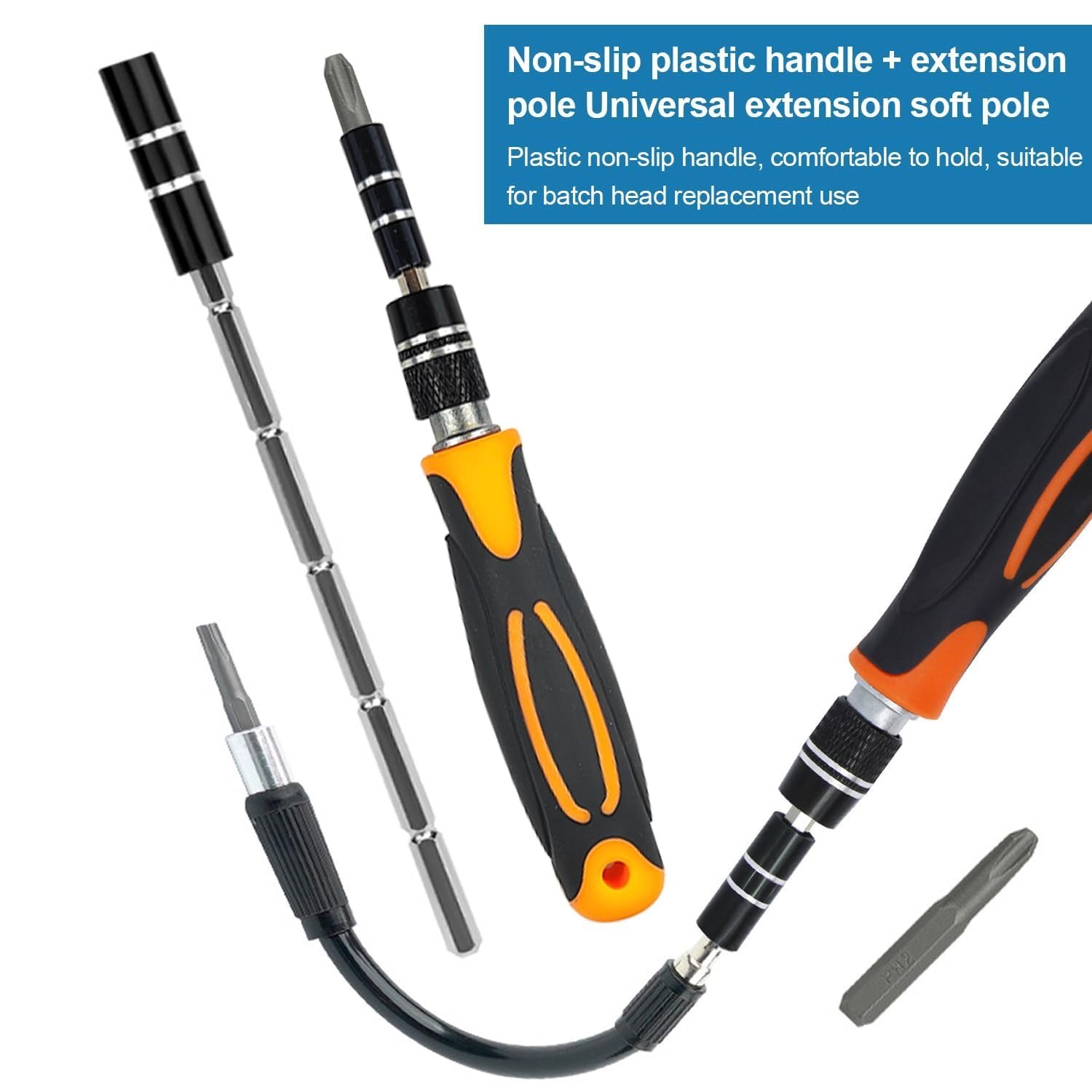 139 в 1 Набір викруток Магнітний прецизійний набір інструментів 108 і 3 більш довгі високоякісні біти зі сталі S2, фото №5 139 в 1 Набір викруток Магнітний прецизійний набір інструментів 108 і 3 більш довгі високоякісні біти зі сталі S2, фото №5