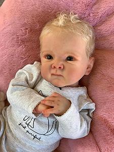Лялька Zero pam Reborn Baby Boy 45 см Силіконова лялька з блондином - Фото 1