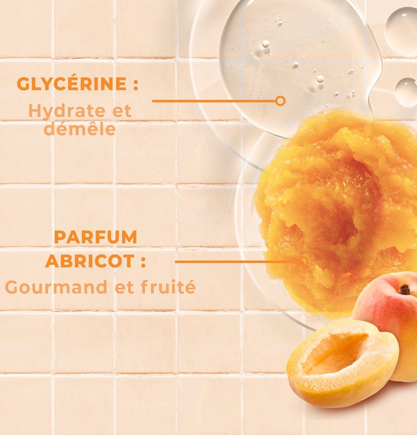 Гель для душа и шампунь Energie Fruit Gentle Wash Care Абрикос 1000 мл, фото №7