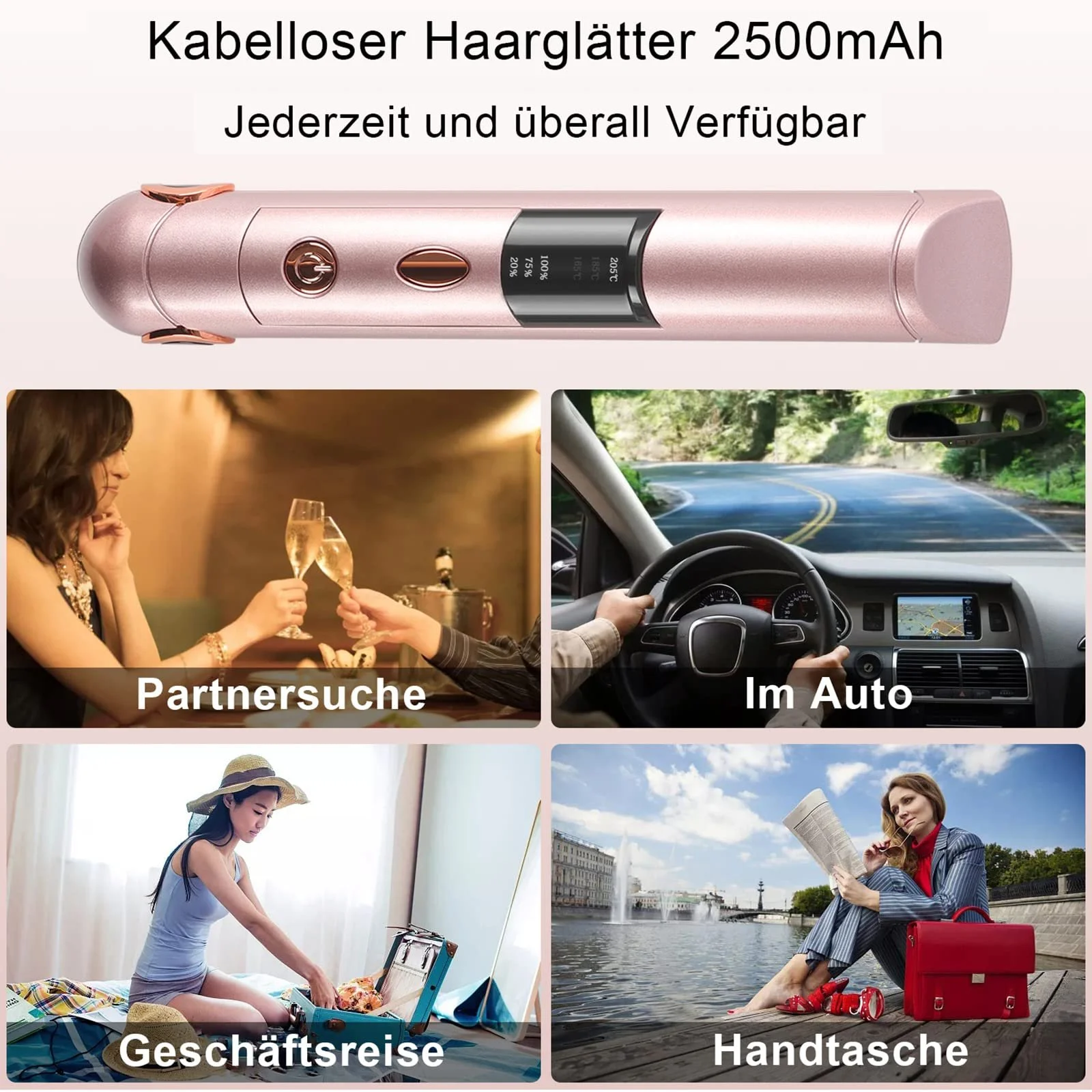 Выпрямитель и плойка для волос 2 в 1 USB 2500 mAh 3 уровня температуры быстрый нагрев, фото №7 Выпрямитель и плойка для волос 2 в 1 USB 2500 mAh 3 уровня температуры быстрый нагрев, фото №7