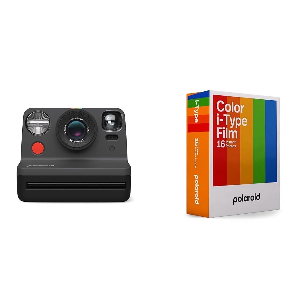 Фотоаппарат мгновенной печати Polaroid Now Gen 2 + 16 фотокарточек i-Type Черный, фото №1