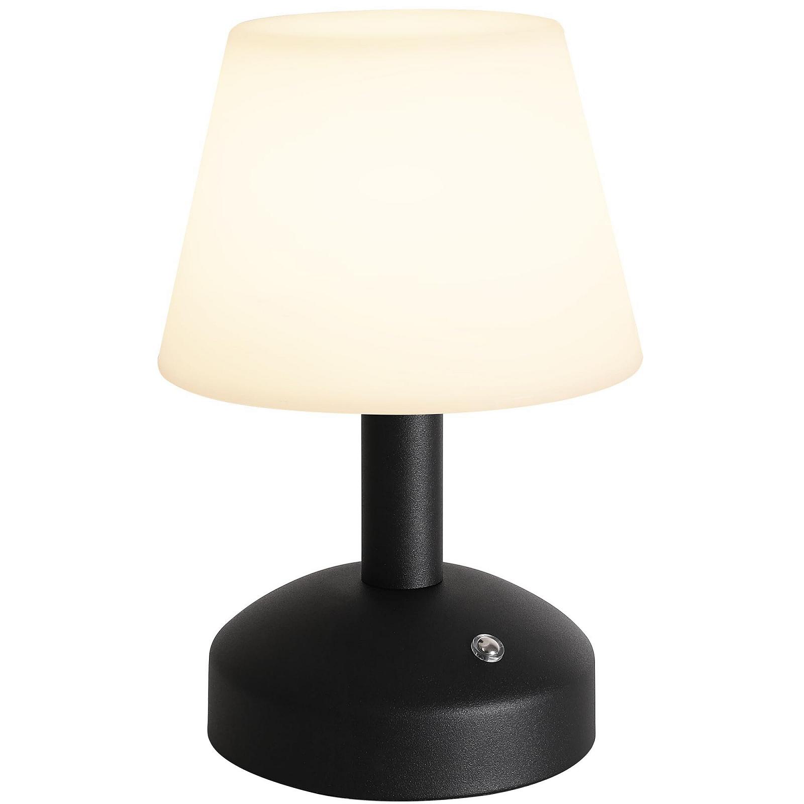 Настільна лампа LED Wireless 5000 mAh акумуляторна портативна водонепроникна димована Чорна, фото №1