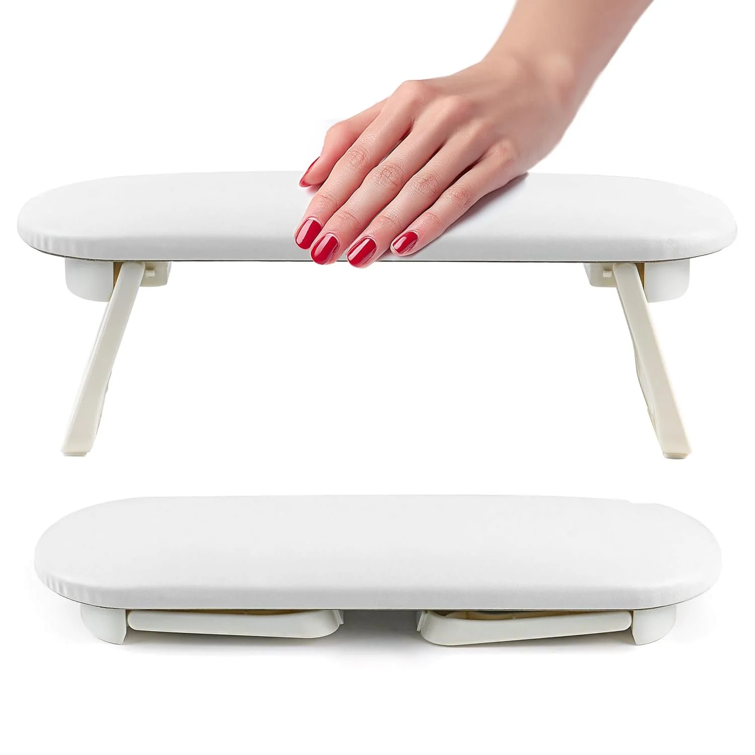 Підставка для рук Winter Shore Шкіряна для манікюрного салону Білий, фото №1