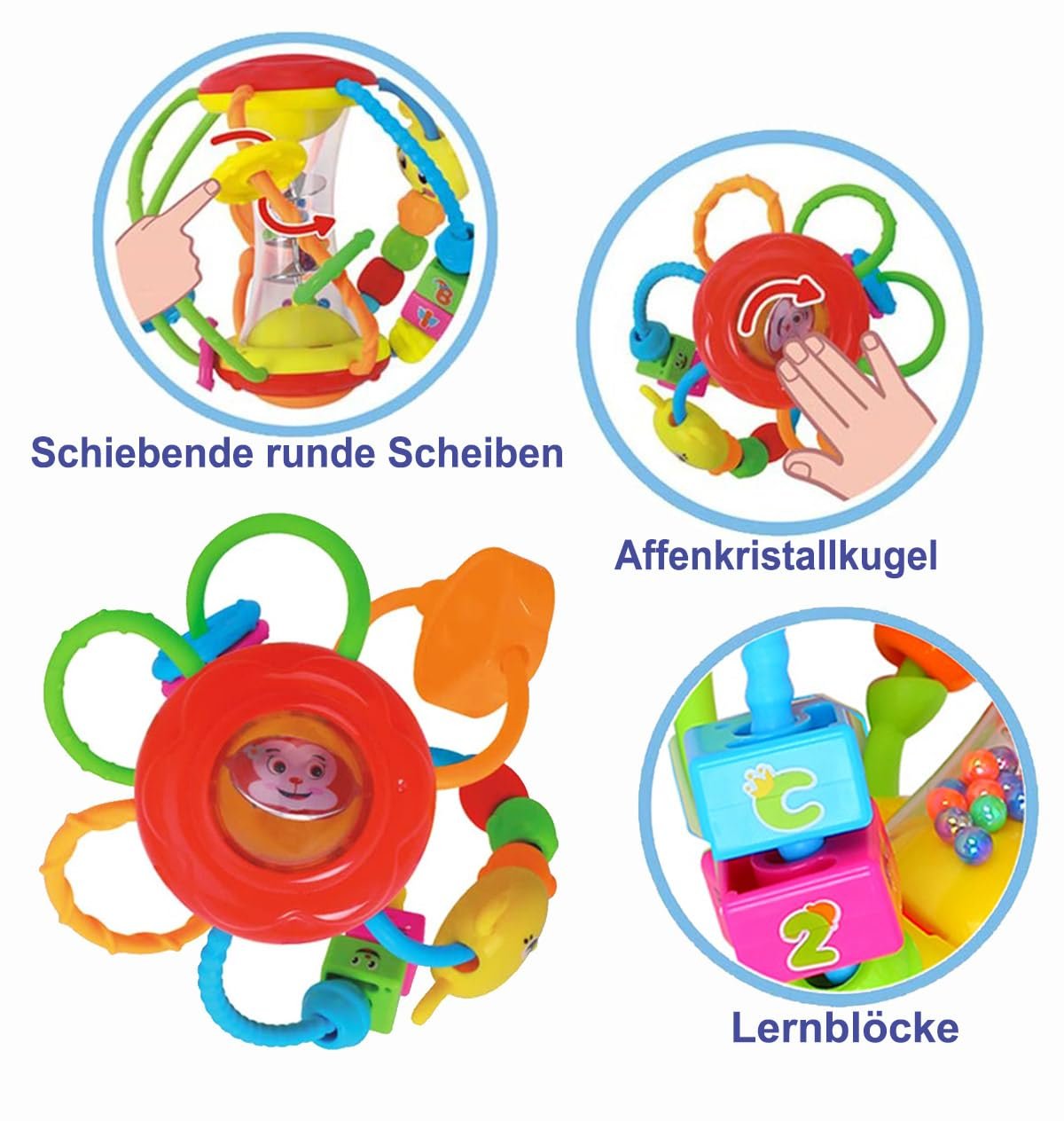 Брязкальце HOLA Іграшка для малюків 6 місяців, фото №4 Брязкальце HOLA Іграшка для малюків 6 місяців, фото №4