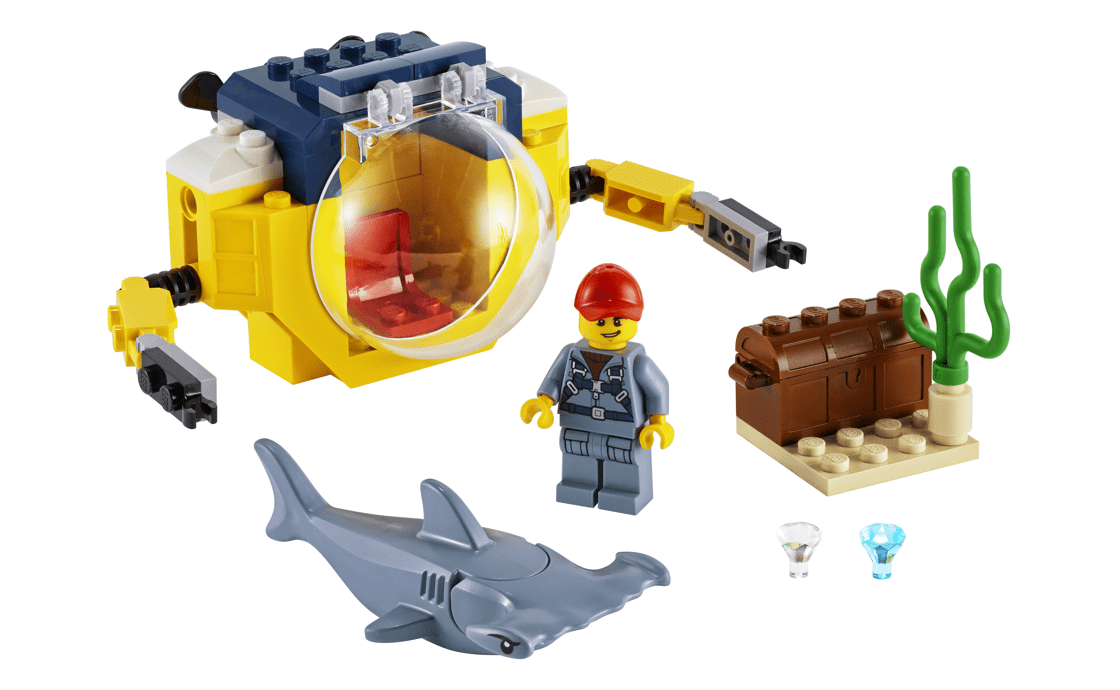 Конструктор LEGO Мини-субмарина 41 деталь 60263, фото №2