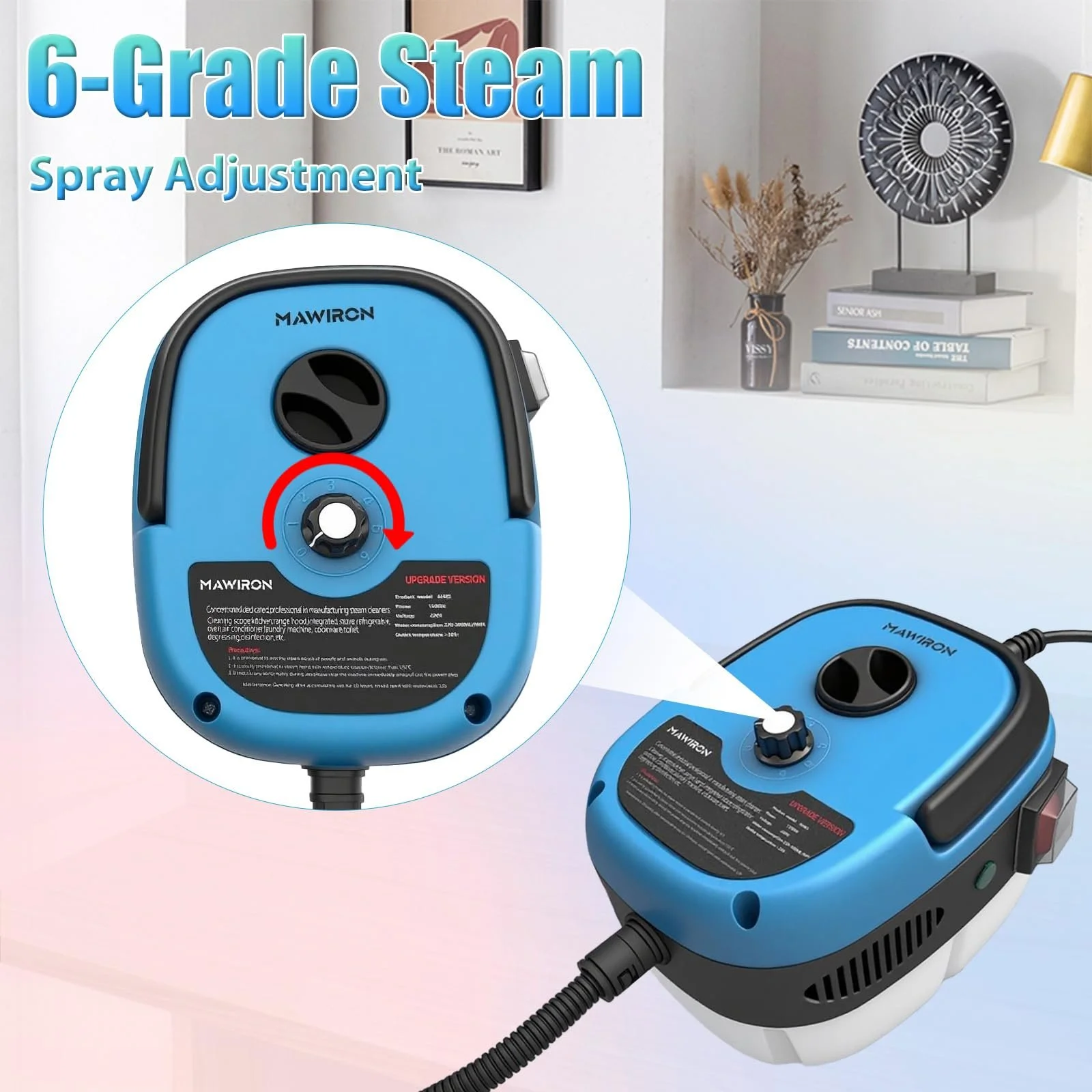 Пароочисник високого тиску портативний з подовженим шлангом та аксесуарами, фото №5 Пароочисник високого тиску портативний з подовженим шлангом та аксесуарами, фото №5