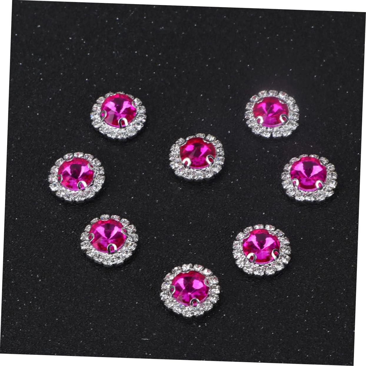 Стрази Плоскі круглі 20 шт. Рожеве золото, фото №3