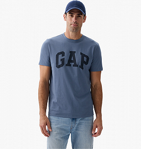Футболка Gap Everyday Soft Crewneck Синий размер M - Фото 1