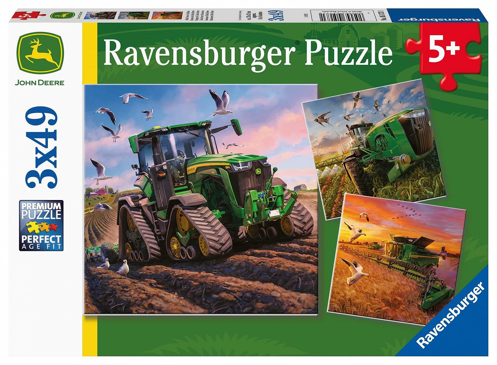 Детский пазл Ravensburger John Deere in Action 05173 3х49 деталей для детей от 5 лет, фото №1