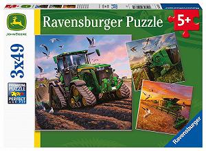 Детский пазл Ravensburger John Deere in Action 05173 3х49 деталей для детей от 5 лет - Фото 1