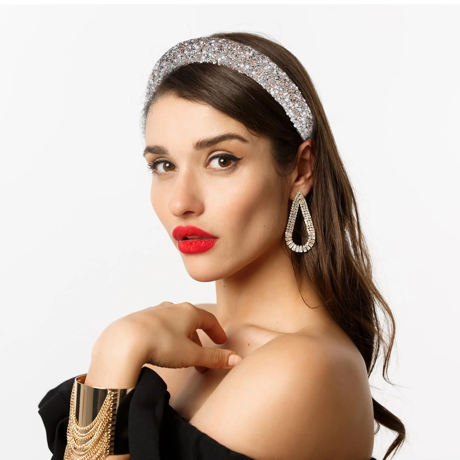 Обруч для волосся Блискучий Жіночий, фото №4